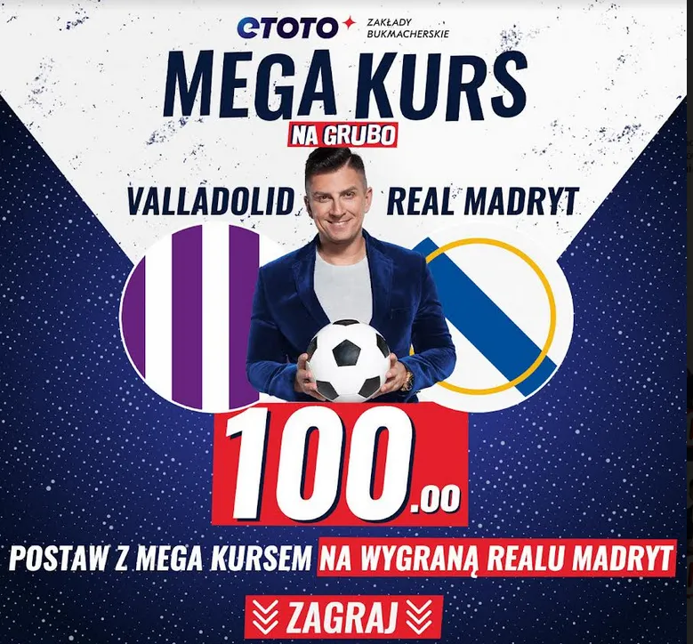 Boost 100 00 W Etoto Na Real Valladolid Real Madryt Promocja Na Mecz