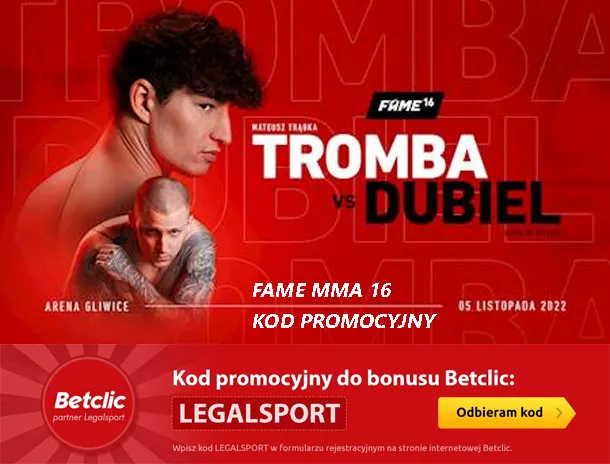 FAME MMA kod promocyjny Bonus Betclic 50 zł na 16 galę