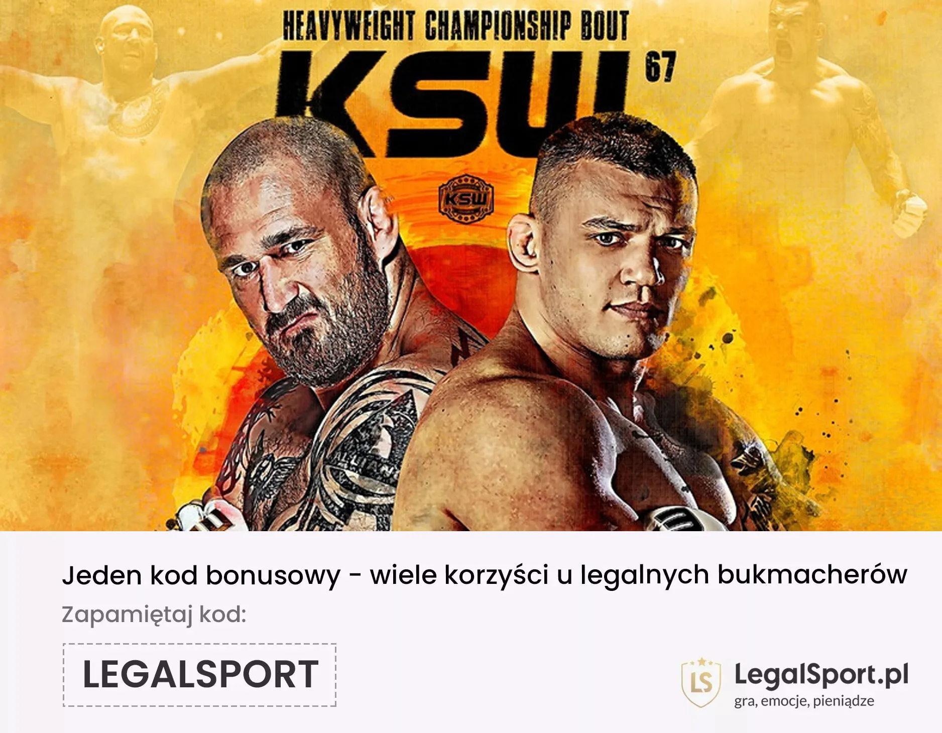 KSW 67 typy zakłady kursy Sprawdź co warto obstawić