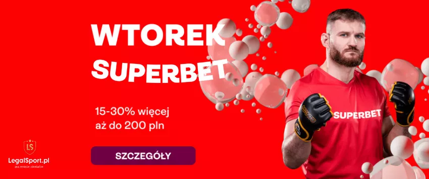 Wtorek w Superbet - bonus od kuponów AKO