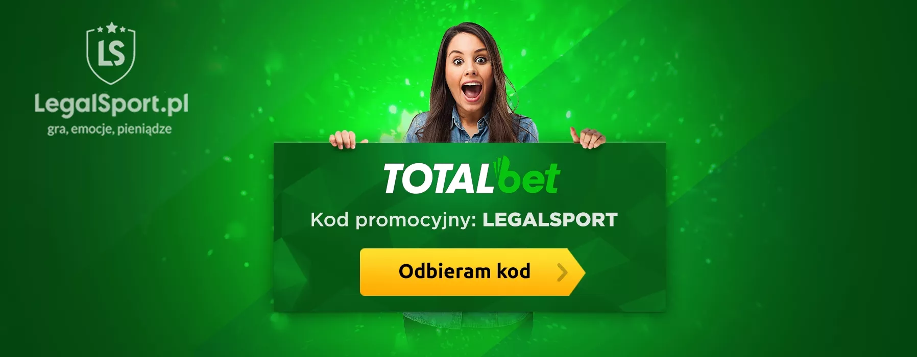 Kod promocyjny do bukmachera TOTALbet - zakłady za bonus powitalny