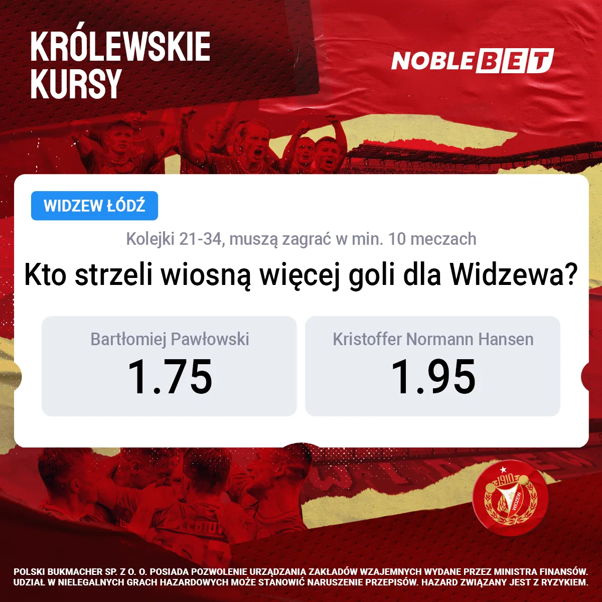 Najlepsze kursy na piłkę nożną na www.noblebet.pl