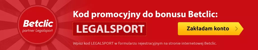 Kod LEGALSPORT do najlepszego bonusu powitalnego Betclic