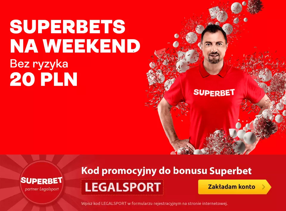 Superbets w Superbet - 20 zł bez ryzyka na weekend