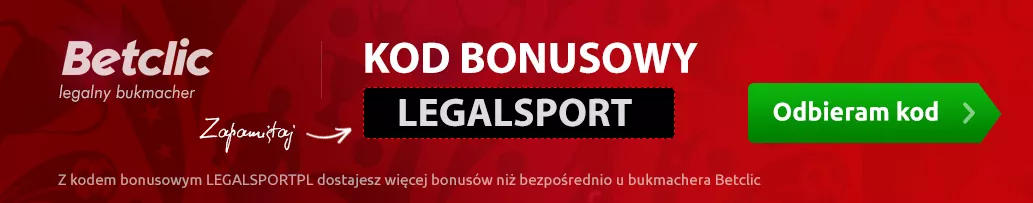 LEGALSPORT - kod do bonusu bez ryzyka w Betclic