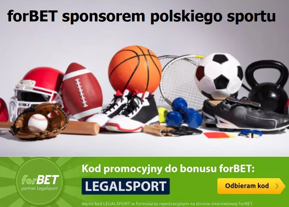 Legalny bukmacher forBET finansuje polskie drużyny sportowe