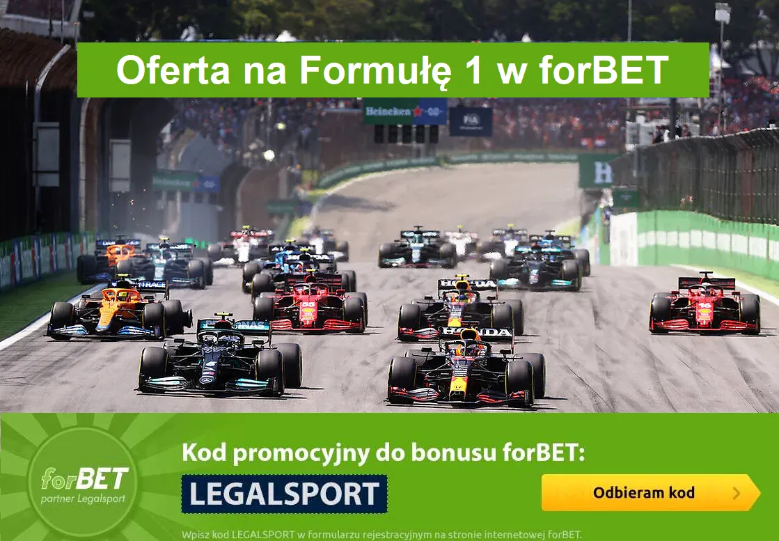Oferta zakładów bukmacherskich na wyścigi Formuły 1 w forBET Online
