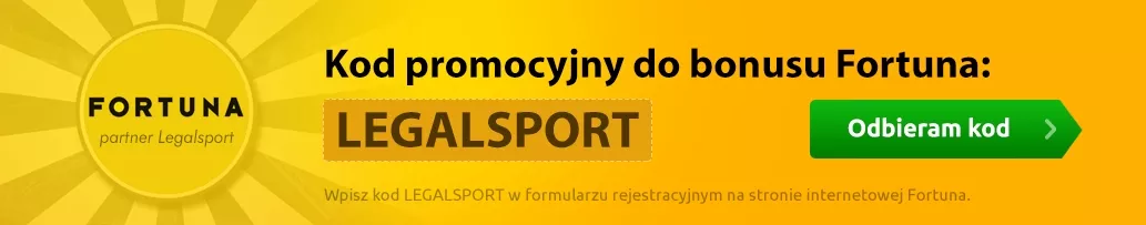 LEGALSPORT - najlepszy kod do Fortuny