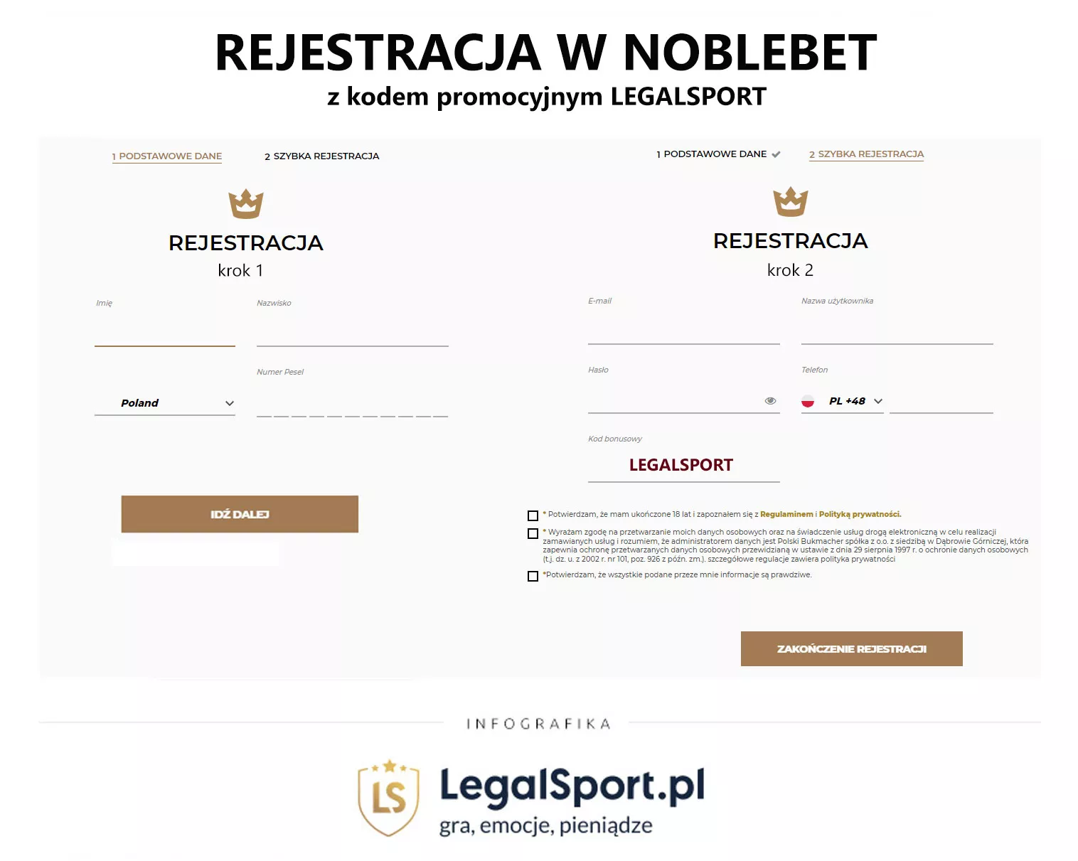 Jak odebrać bonus w Noblebet z kodem promocyjnym