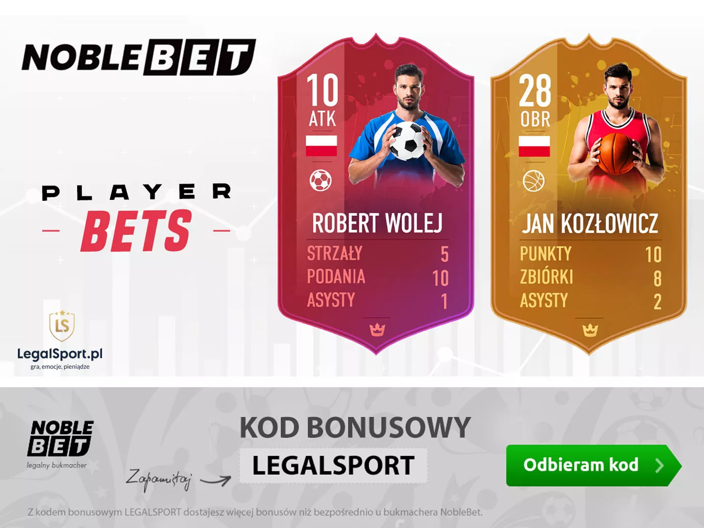Player BETS w  Noblebet - grafika oferty