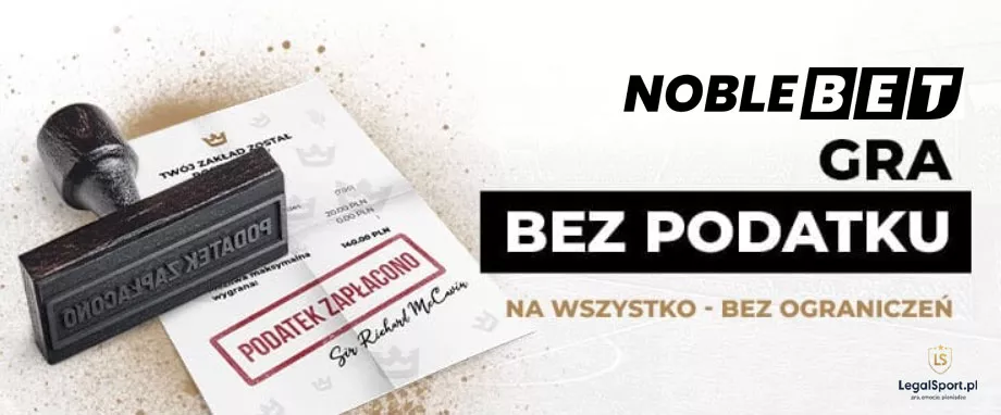 Graz bez podatku w Noblebet - baner promocji
