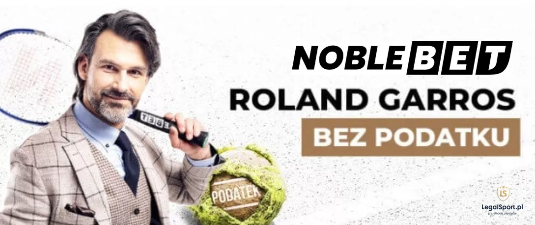 Roland Garros bez podatku - promocja w Noblebet
