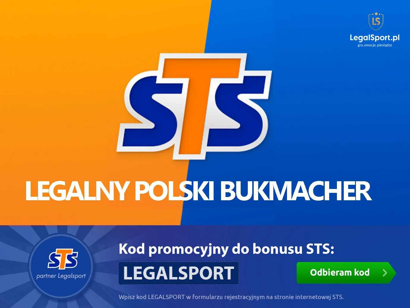 STS jest legalnym polskim bukmacherem z licencją MF