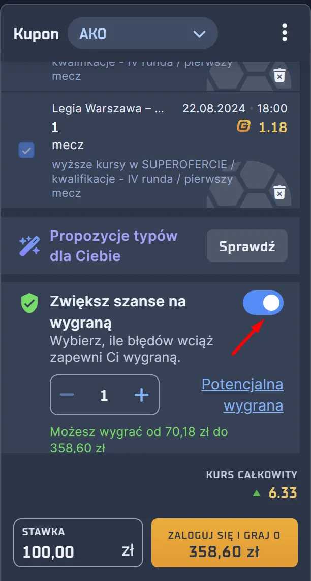 Narzędzie zwiększające prawdopodobieństwo wygranej w STS w