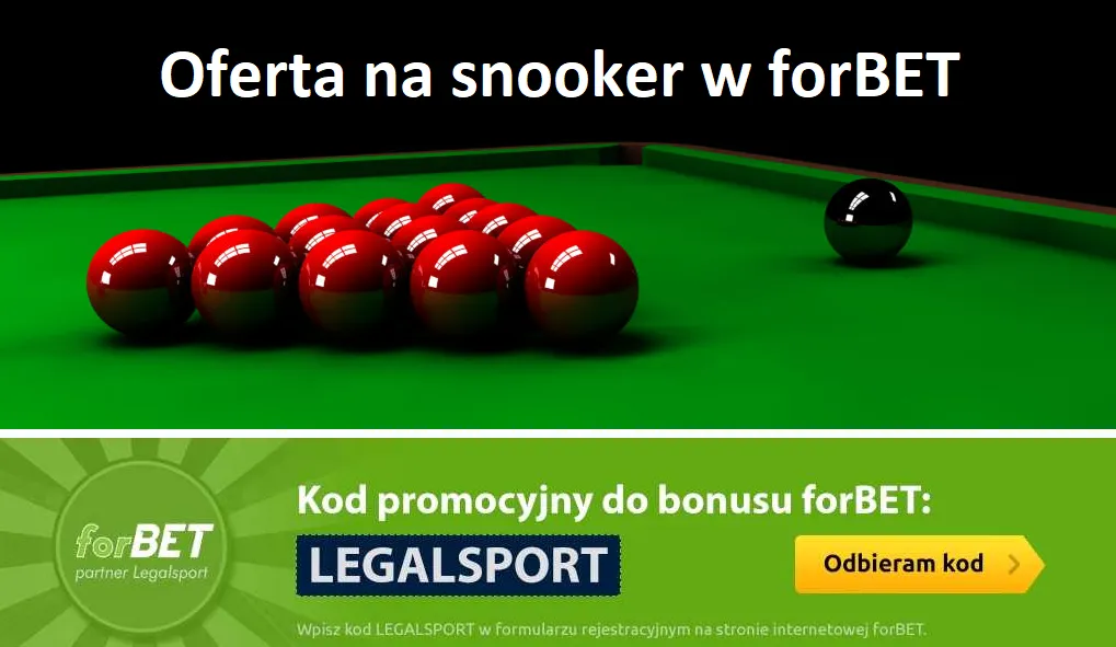 forBET Online - oferta bukmacherska na zak艂ady snookera