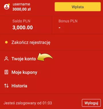 Wypłata wygranej w Superbet online - inicjacja procesu
