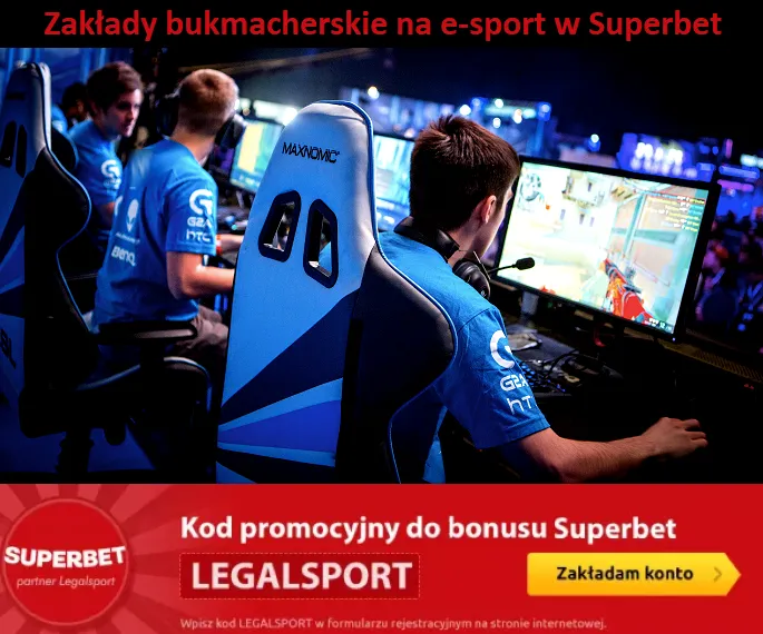 Zakłady bukmacherskie na e-sport w Superbet Online