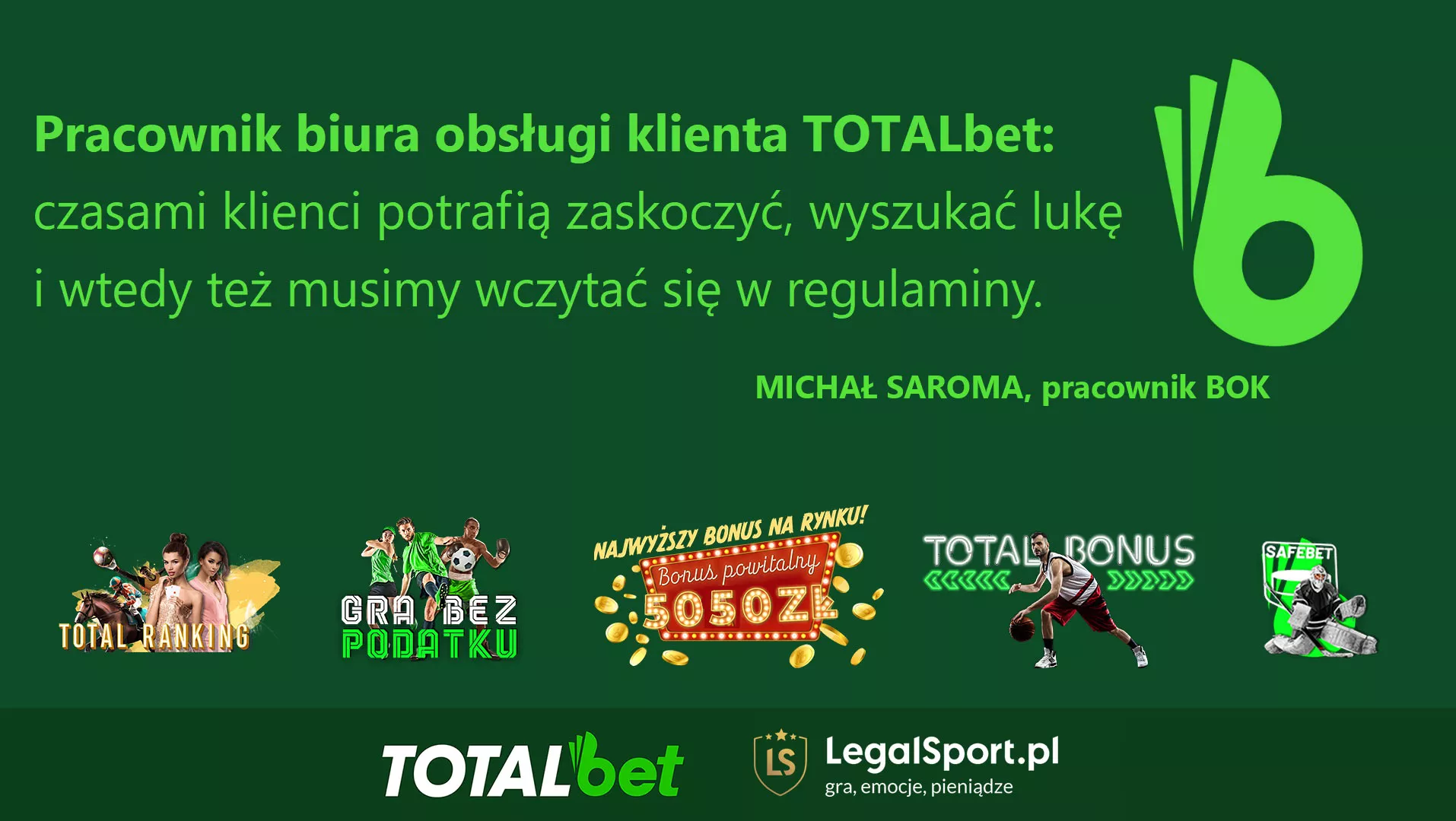 Konsultant BOK w TOTALbet: klienci potrafią wyszukać lukę i wtedy też musimy wczytać się w regulaminy