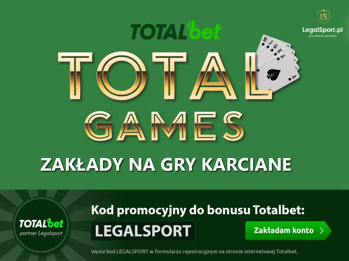 TOTAL Games - zakłady na gry karciane w TOTALbet