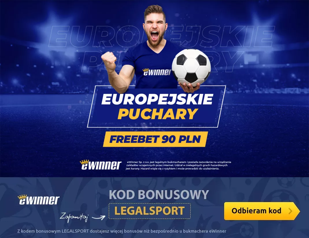 Odbierz freebet na Ligę Mistrzów, Ligę Europy i Ligę Konferencji od eWinner