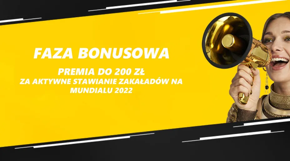 Promocja Fortuna - faza bonusowa na MŚ 2022 - premia do 200 zł w gotówce