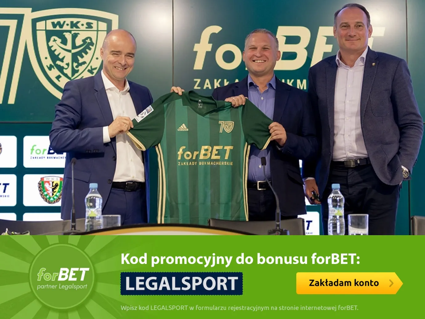 forBET sponsorem klubu piłkarskiego Śląsk Wrocław