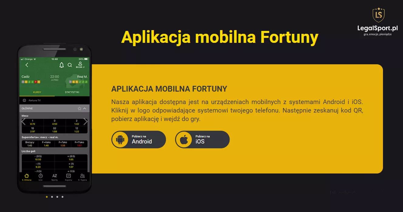 Aplikacja mobilna Fortuna
