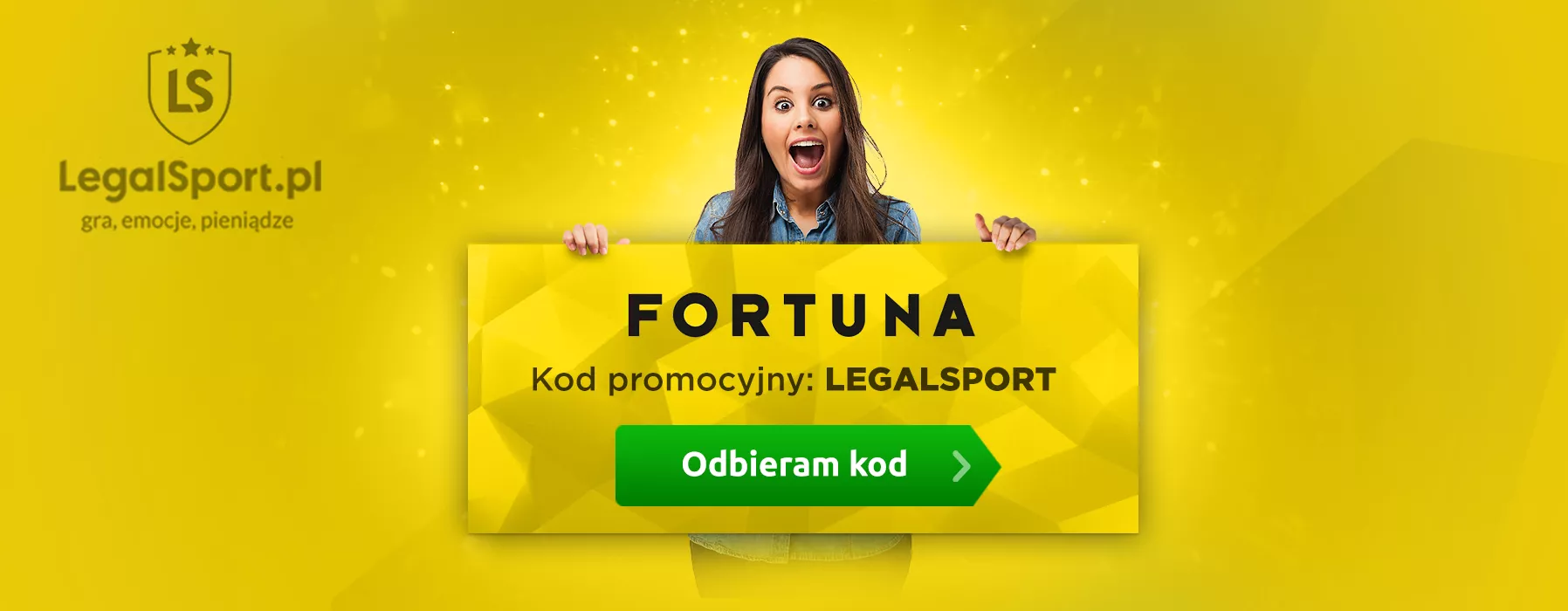 Fortuna - kod do bonusów w aplikacji i na stronie www