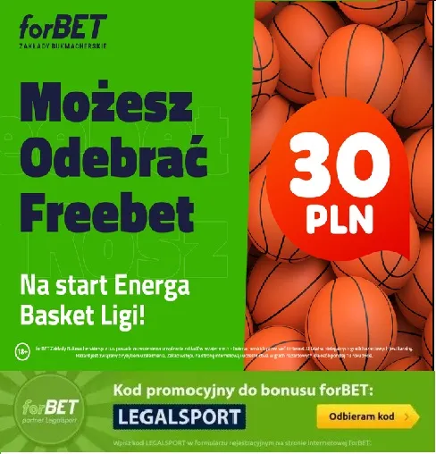 Promocja z freebetem na Energa Basket Ligę