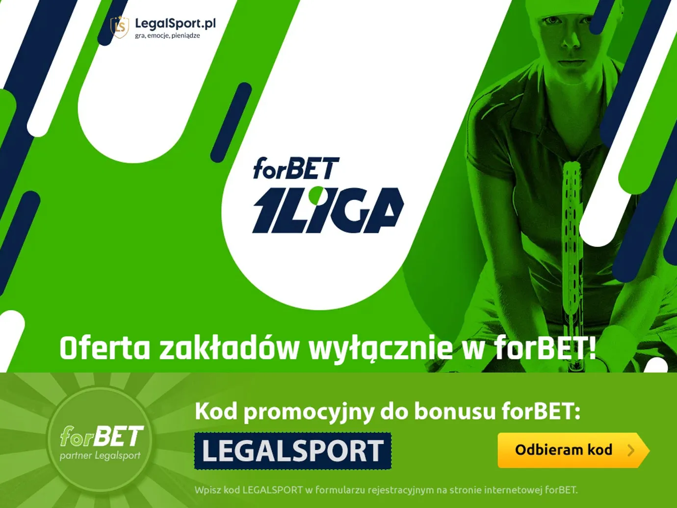 forBET Superliga i 1 liga tenisowa - wyłączna oferta typów