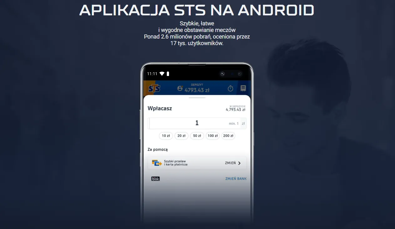 Aplikacja mobilna w STS Zakłady Bukmacherskie