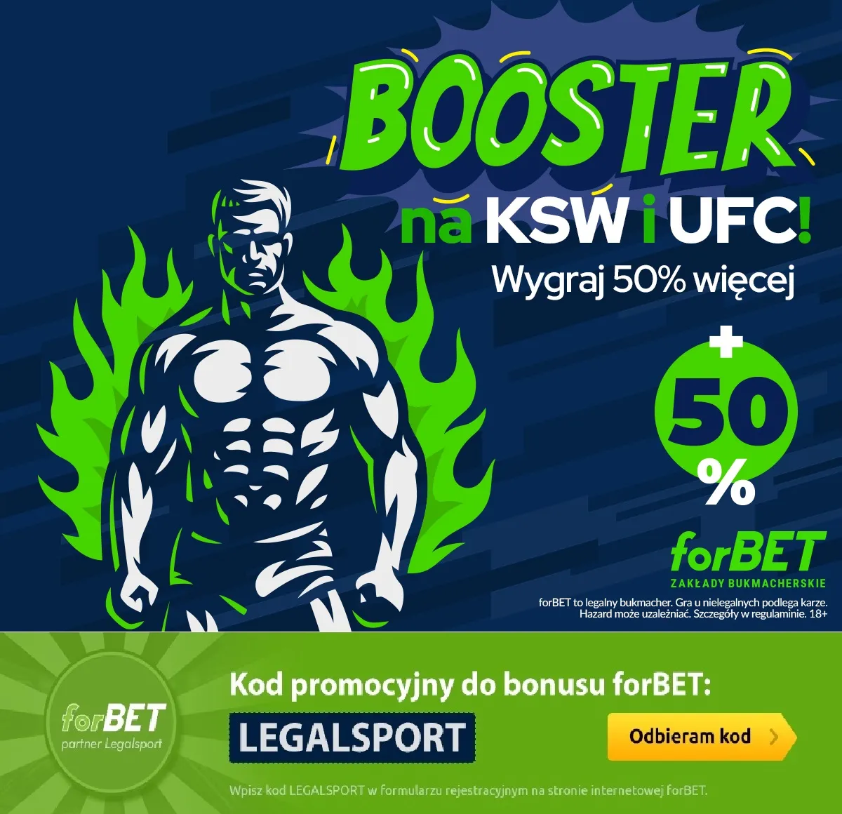 Promocja z Boosterem na KSW i UFC