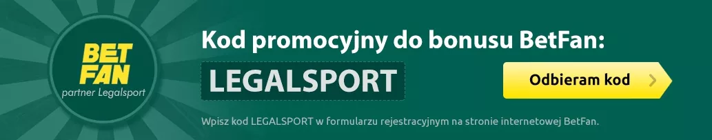 Grafika z kodem LEGALSPORT do BETFAN