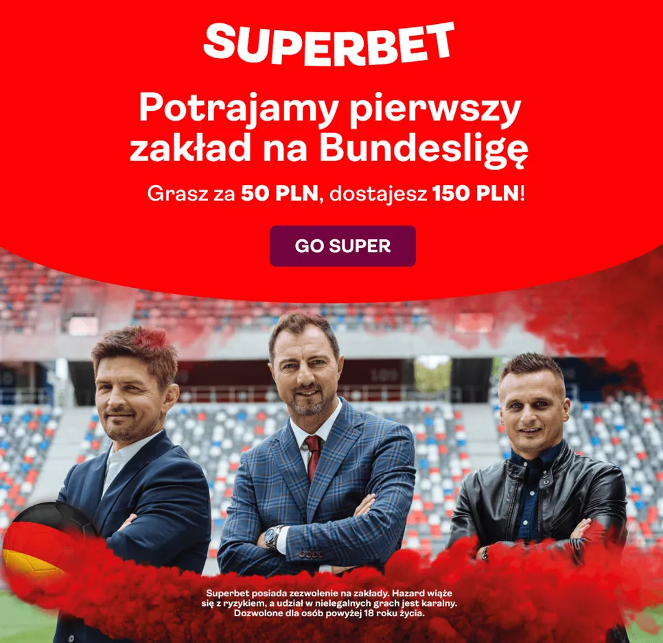 Zagraj za 50 zł na 24. kolejkę Bundesligi i odbierz 150 zł w promocji Superbet