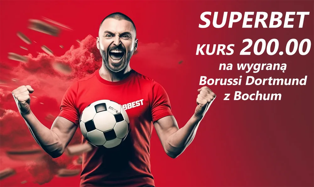 Boost 200.00 na wygraną Borussi Dortmund z Bochum w promocji Superbet (28.04.23)
