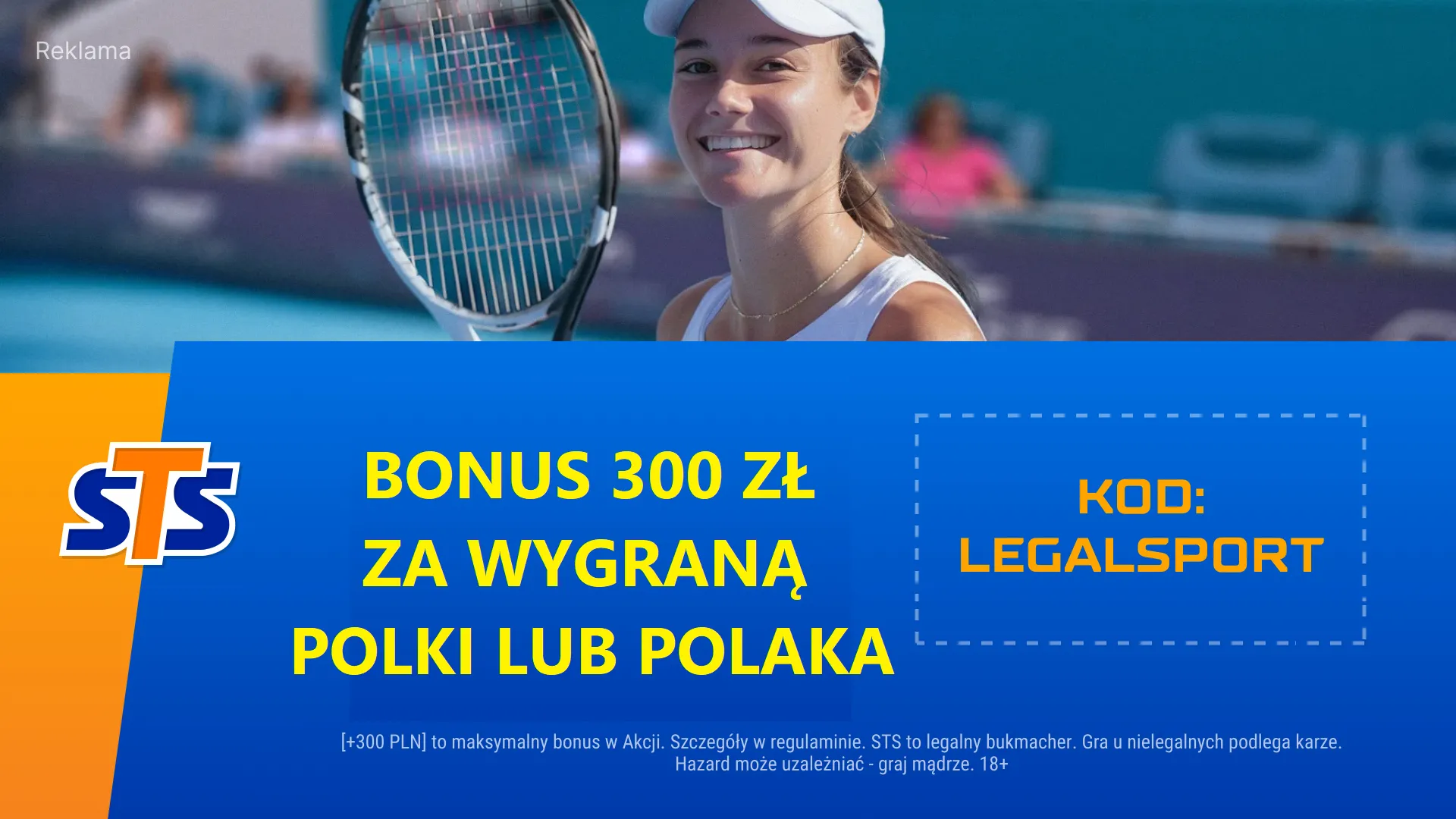 300 zł bonusu za wygraną Polki lub Polaka w Miami Open