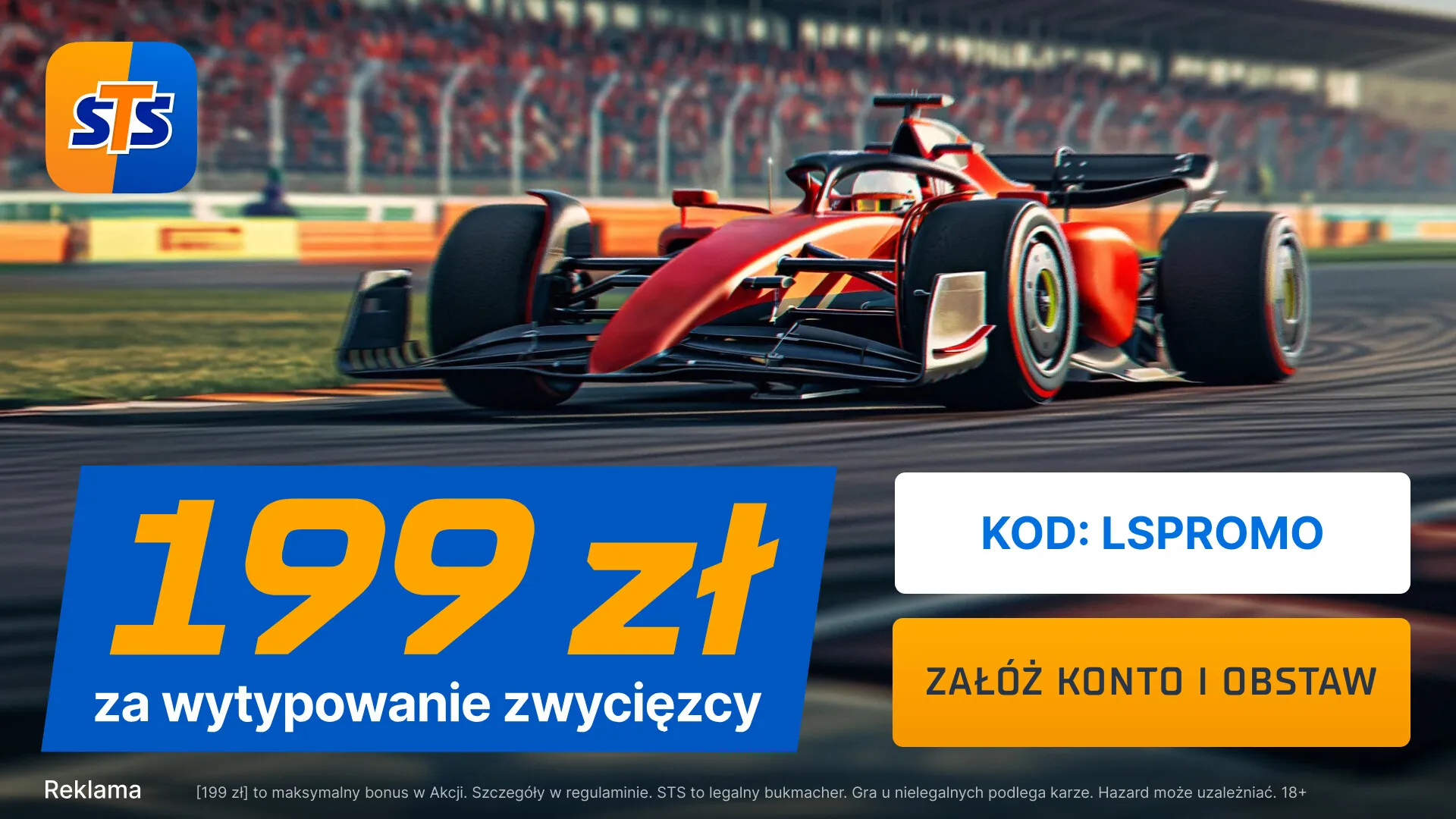 199 zł za wytypowanie zwycięzcy Grand Prix Chin 2025 w STS