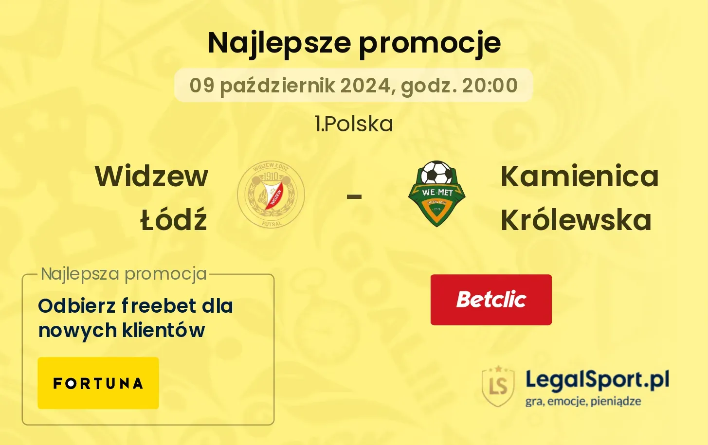 Widzew Łódź - Kamienica Królewska promocje bonusy na mecz