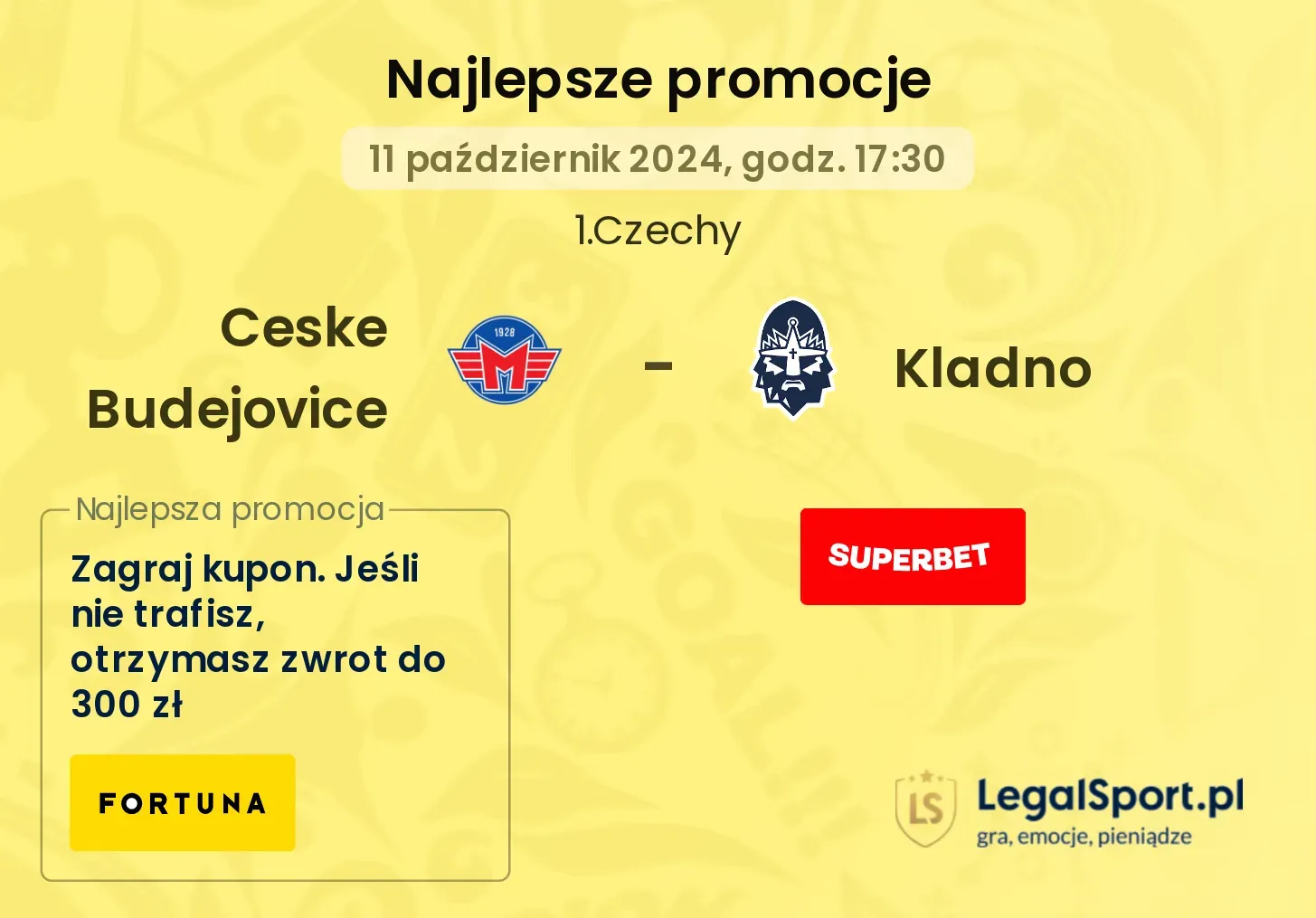 Ceske Budejovice  - Kladno promocje bonusy na mecz