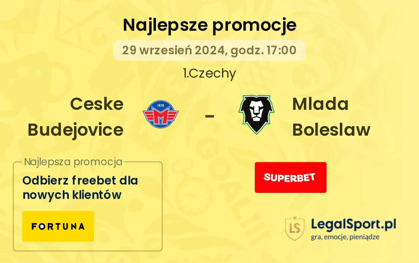 Ceske Budejovice  - Mlada Boleslaw promocje bonusy na mecz