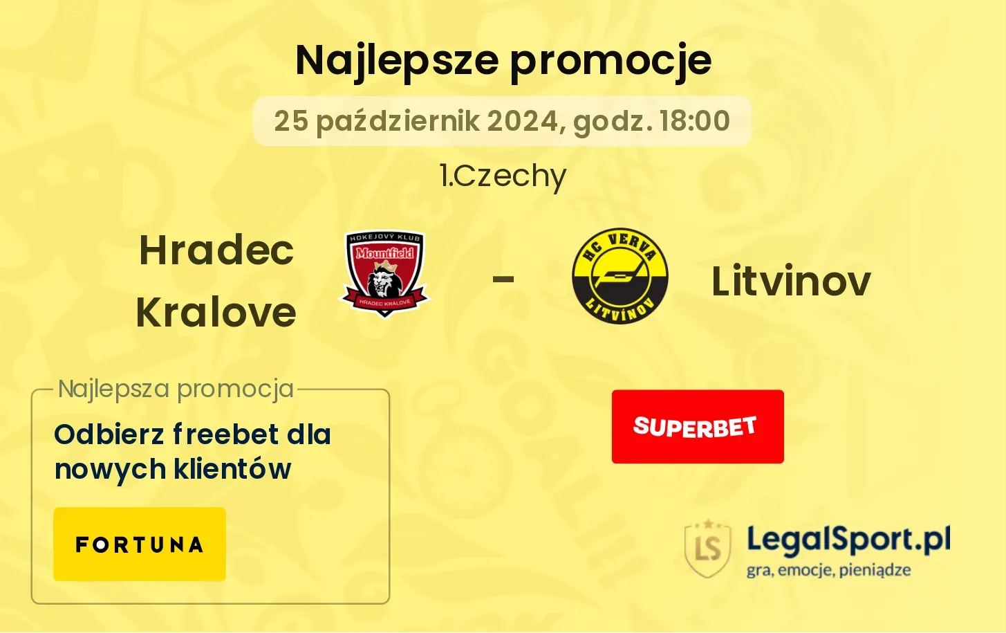 Hradec Kralove - Litvinov promocje bonusy na mecz