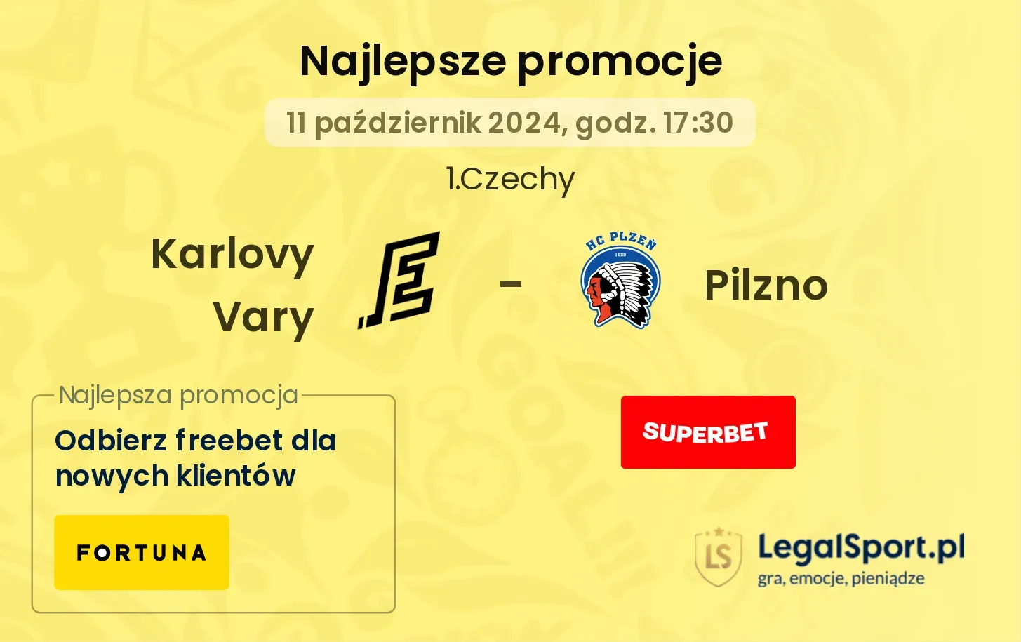 Karlovy Vary - Pilzno promocje bonusy na mecz