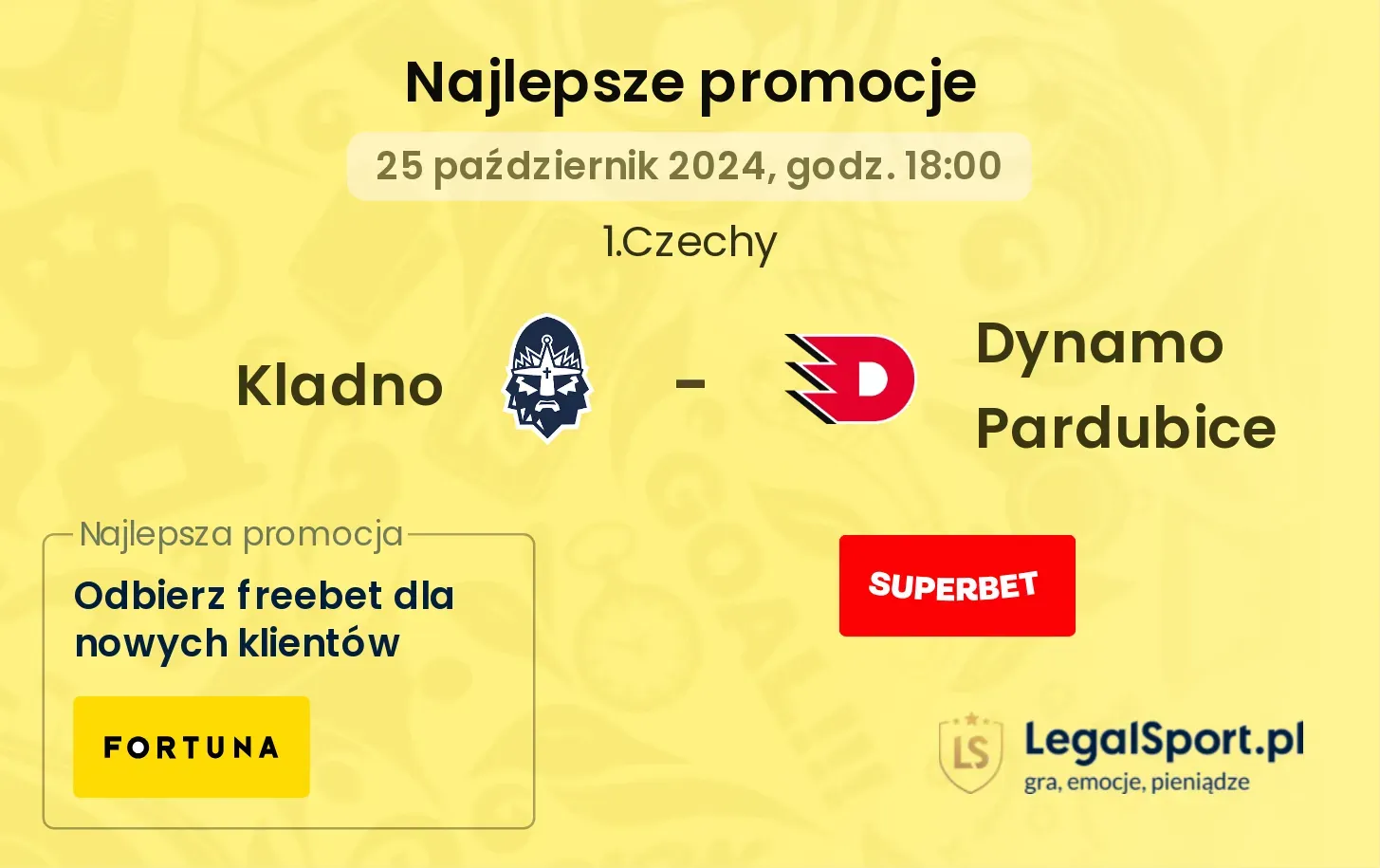 Kladno - Dynamo Pardubice promocje bonusy na mecz