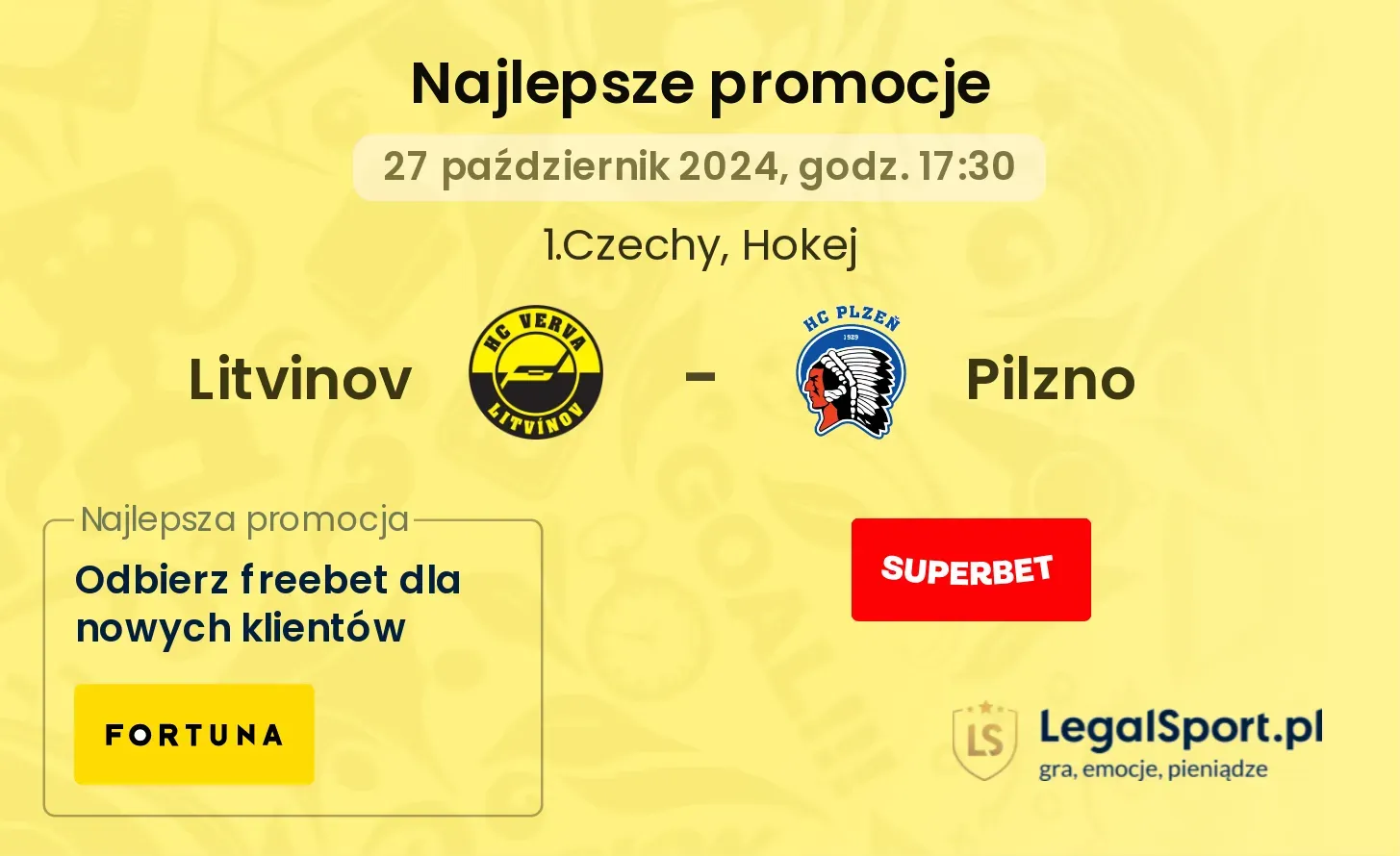 Litvinov - Pilzno promocje bonusy na mecz