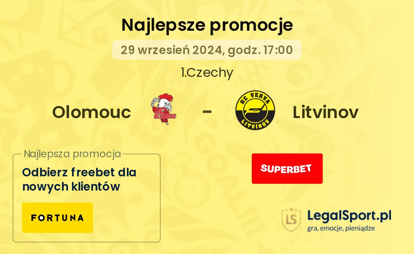 Olomouc - Litvinov promocje bonusy na mecz