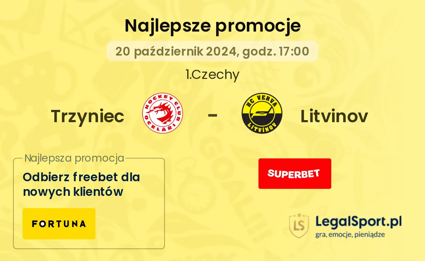 Trzyniec - Litvinov promocje bonusy na mecz