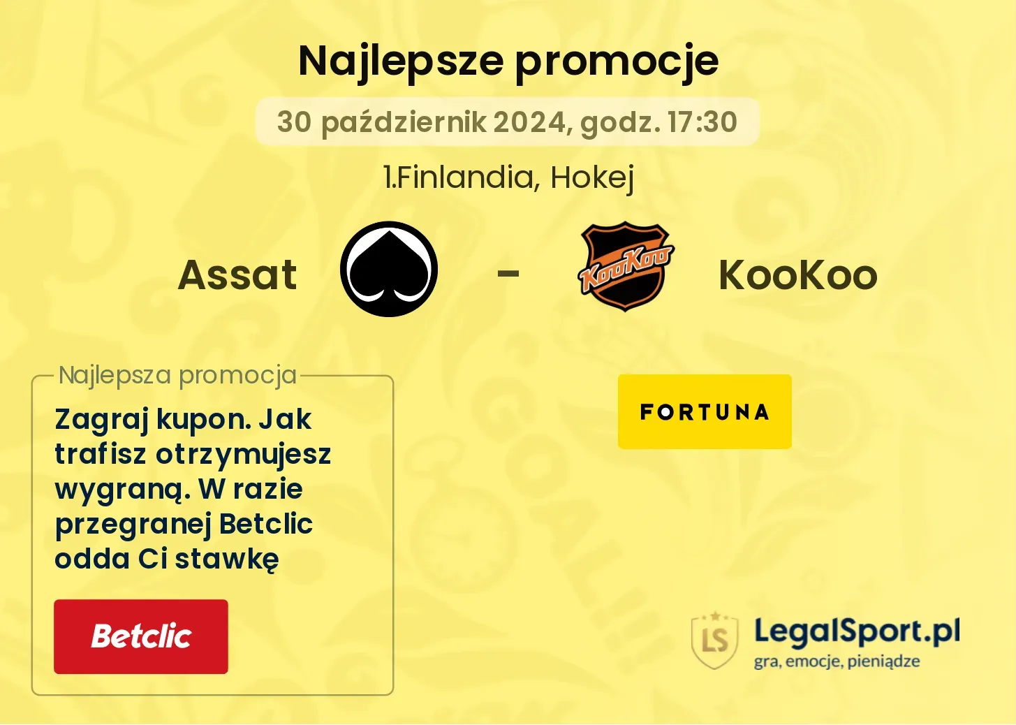 Assat - KooKoo promocje bonusy na mecz