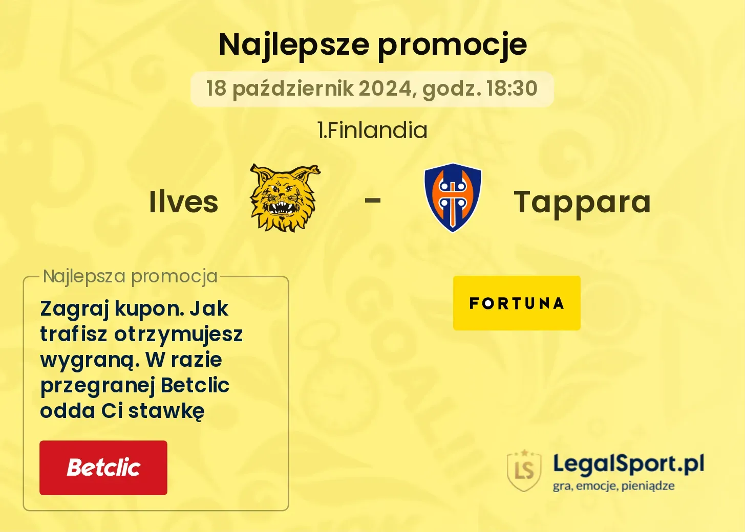 Ilves - Tappara promocje bonusy na mecz