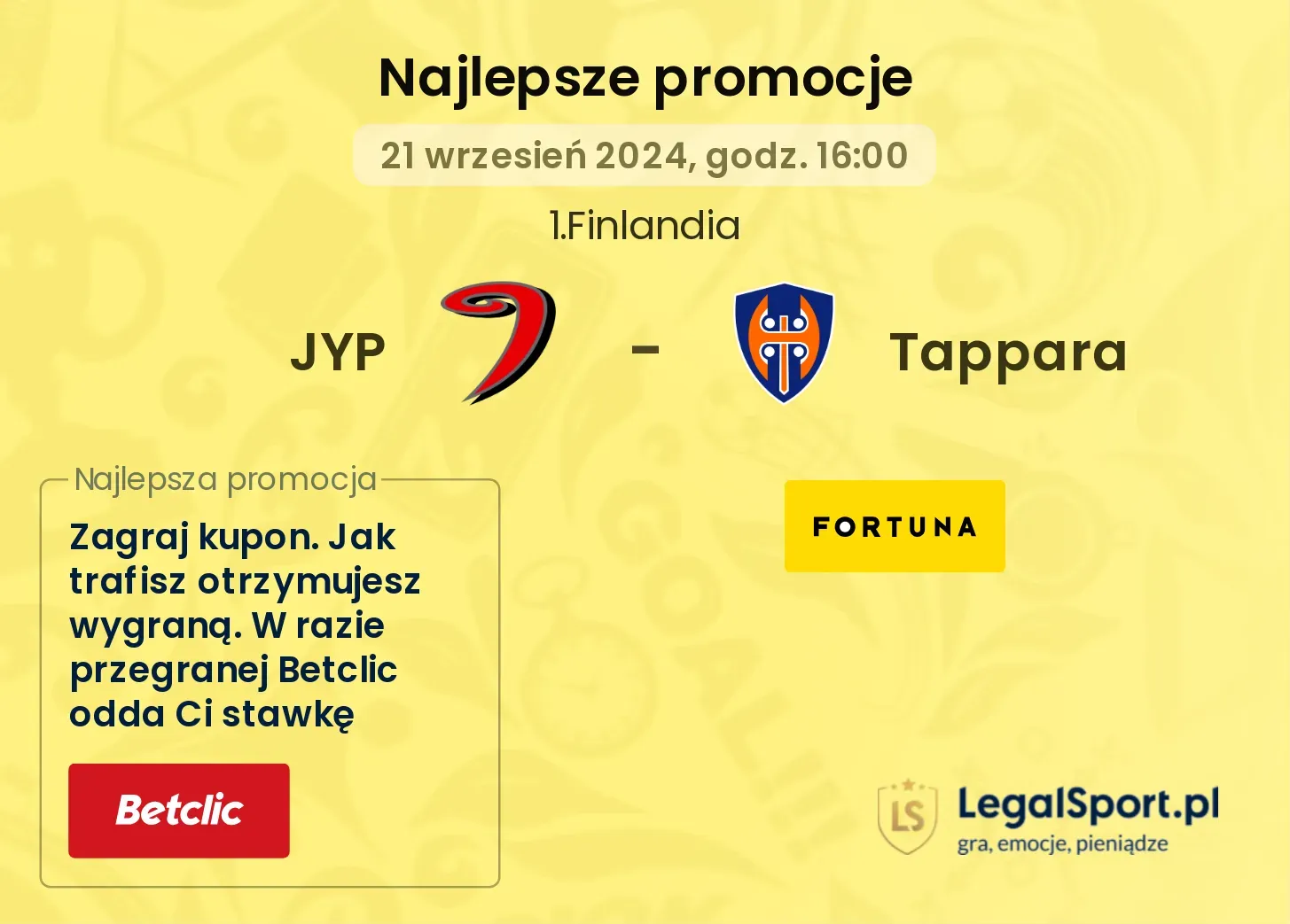 JYP - Tappara promocje bonusy na mecz