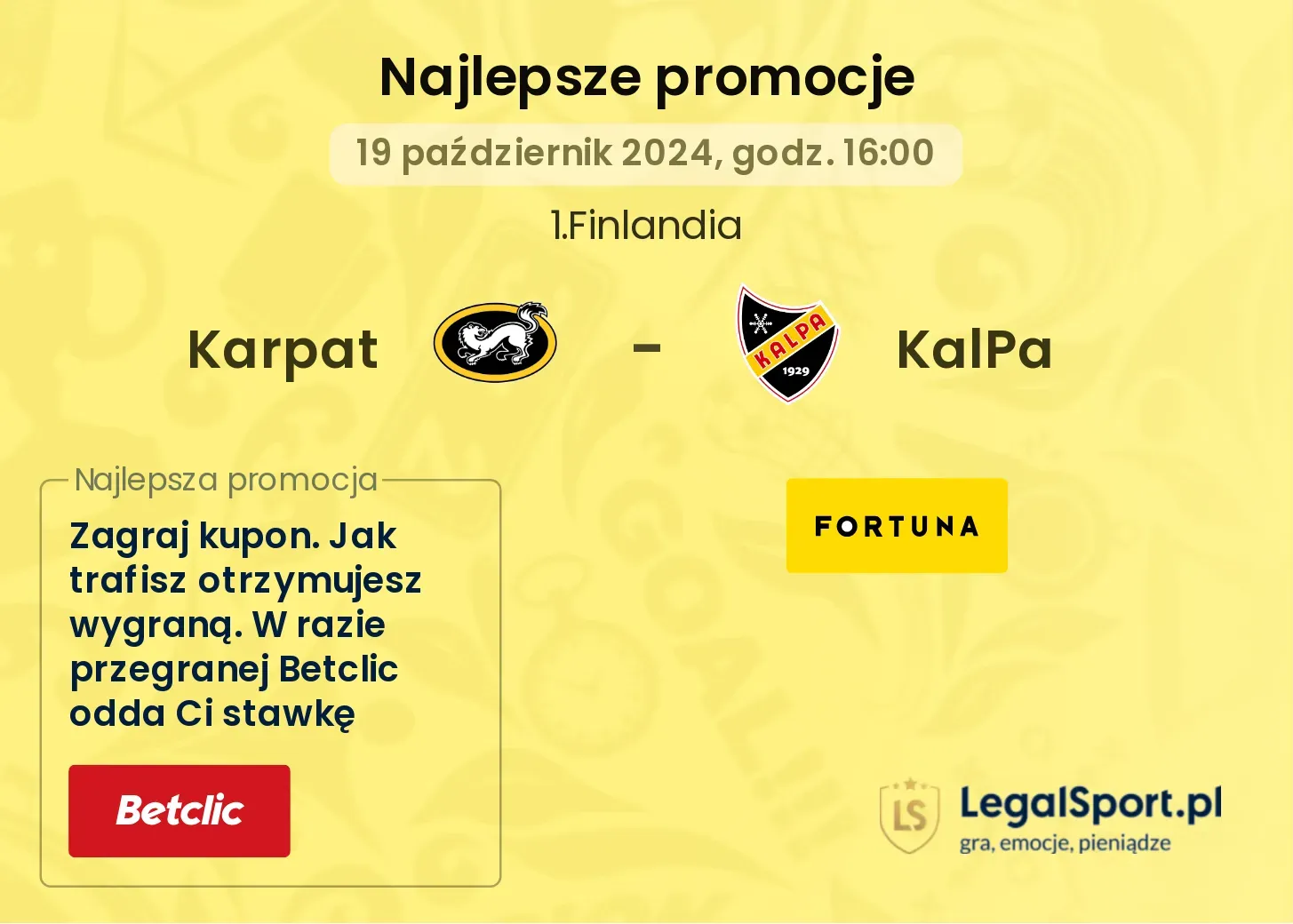 Karpat - KalPa promocje bonusy na mecz